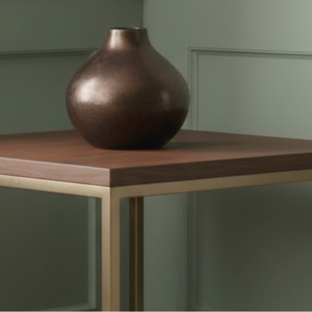Crate&Barrel Dark Bronze Vase